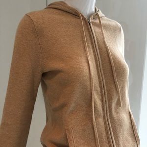 JCrew Collection Cashmere ZIP front Sweater.